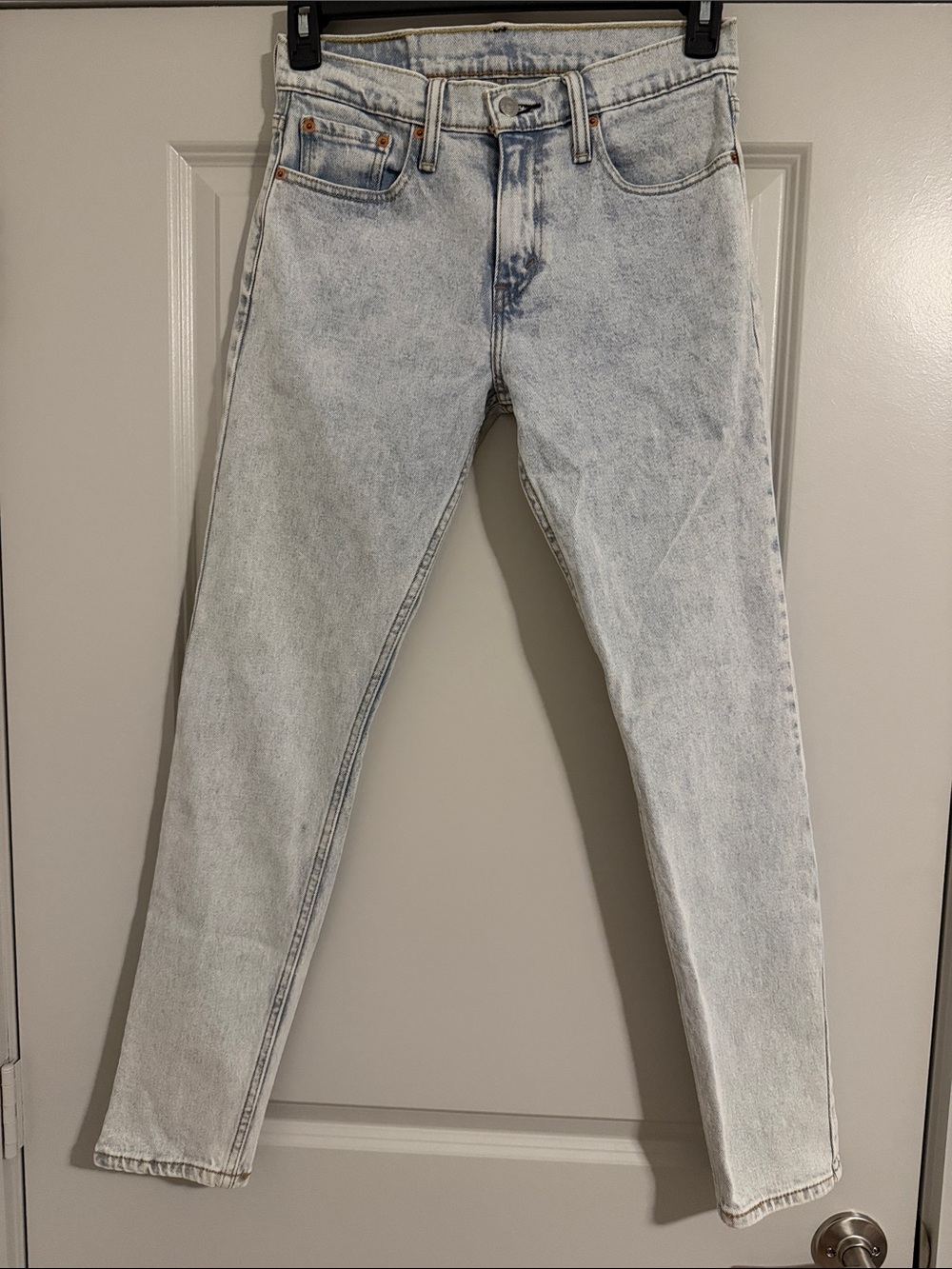 Levi's 512 Jeans sz 29 X 32 tapered leg lighter blue wash RED TAB